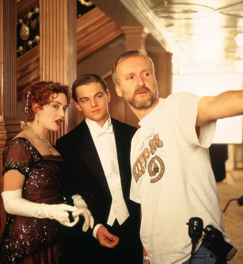 "Le estreché la mano y le dije: 'Gracias por venir'", reveló Cameron sobre su tenso segundo encuentro con DiCaprio - Créditos: Twitter