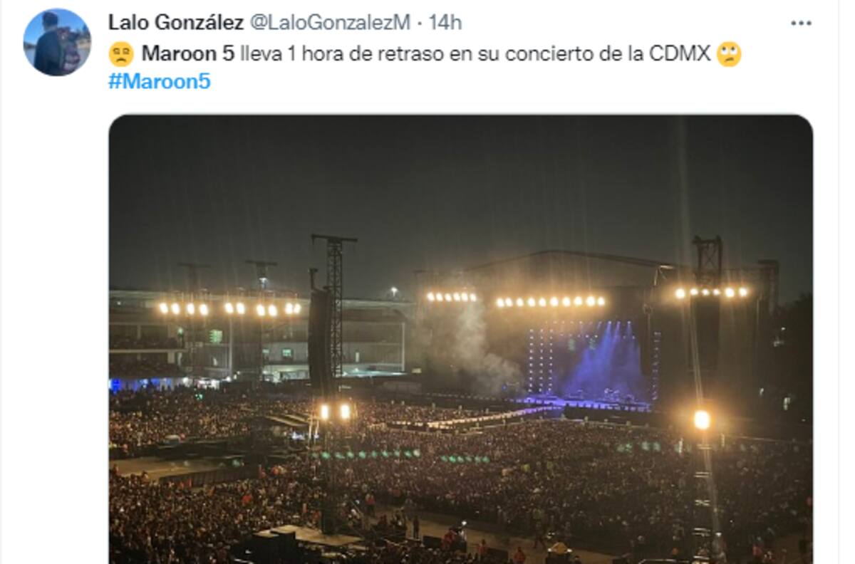Maroon 5 no logra llenar su concierto en México y las redes sociales reaccionan