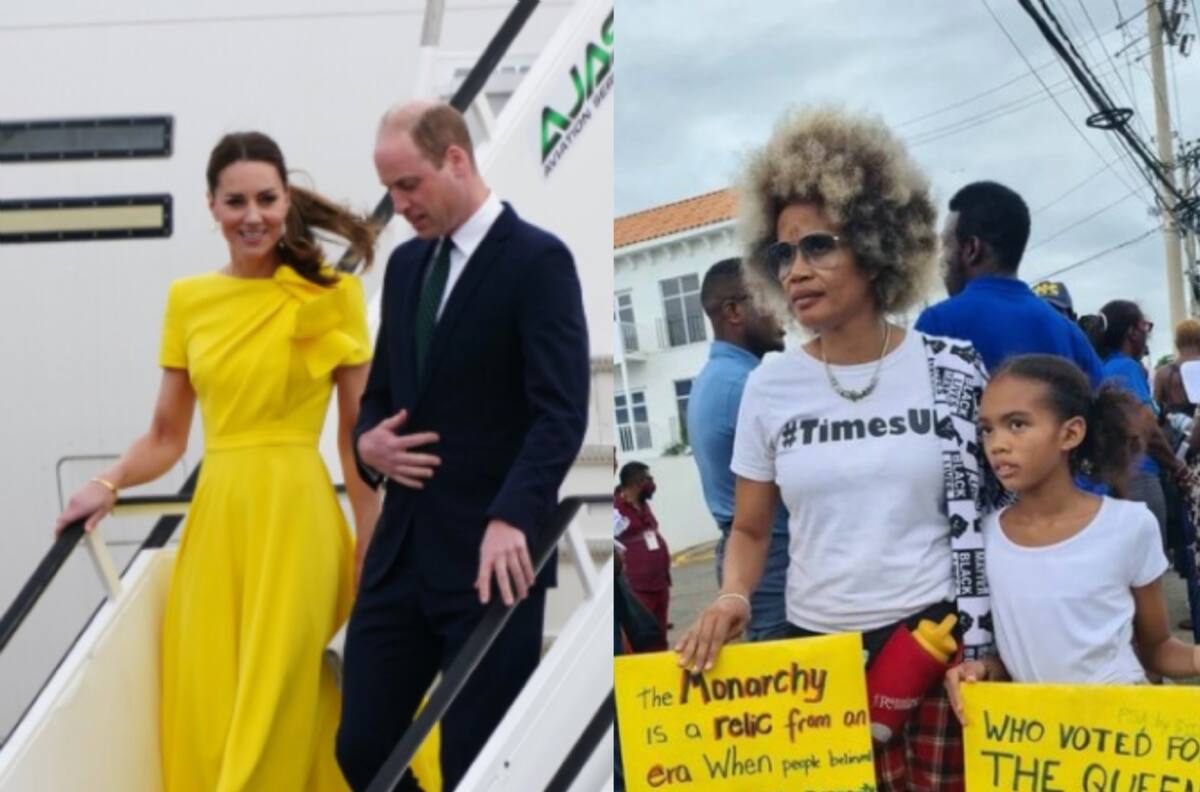 El príncipe William y Kate Middleton aterrizaron en Jamaica entre protestas y fuertes exigencias