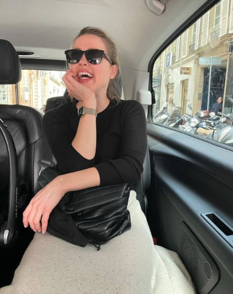 Amber Heard fue vista por primera vez en público tras perder juicio contra Johnny Depp - Créditos: Instagram