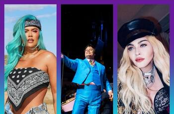 Las caídas más aparatosas de los famosos en pleno concierto