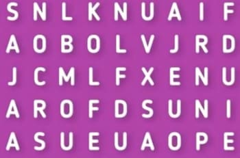 Reto: Encuentra la palabra oculta en la sopa de letras en menos de 30 segundos