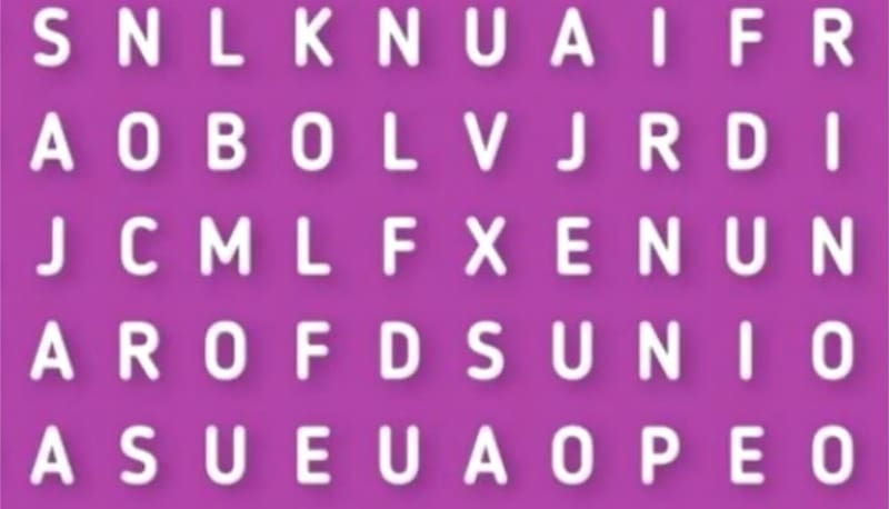 Encuentra una palabra entre 120 letras - Créditos: La Nación