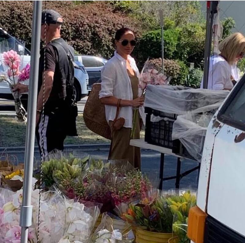 Meghan Markle fue de compras al mercado de Montecito.