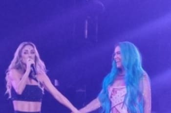 Anahí y Karol G sorprenden a los asistentes de la Arena Ciudad de México