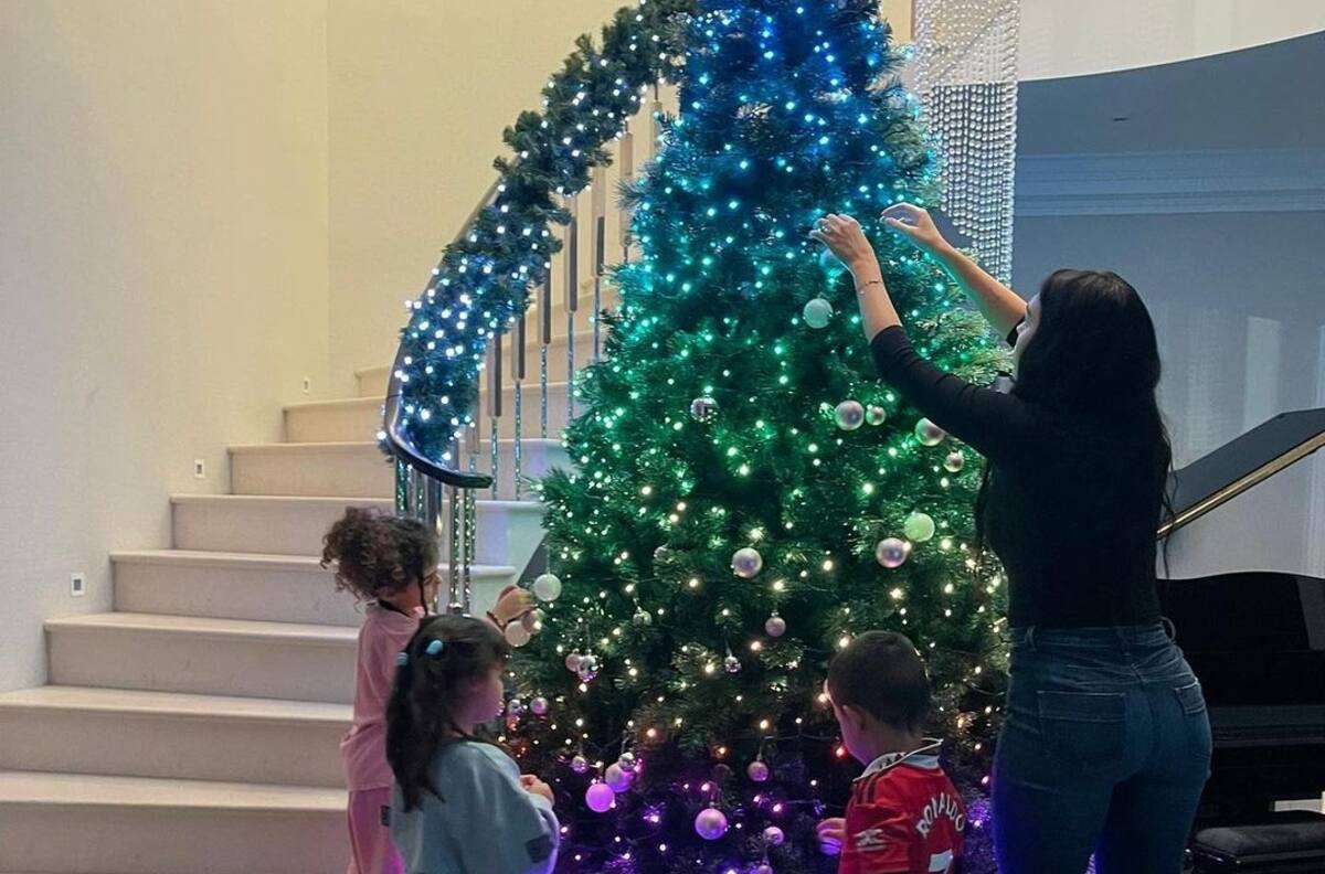 Georgina Rodríguez ya vive navidad, pero revela el Halloween con Cristiano Ronaldo y sus hijos