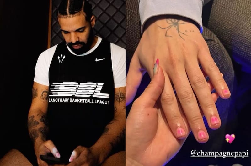 Drake dijo que fue su amigo quien le sugirió que pintara sus uñas para que dejara de morderse las uñas.