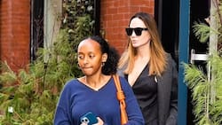 Zahara Jolie-Pitt estrena radiante look mientras pasea con Angelina Jolie por Nueva York