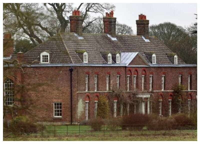 La casa donde vivían los príncipes de Gales en Anmer Hall, Norfolk.
