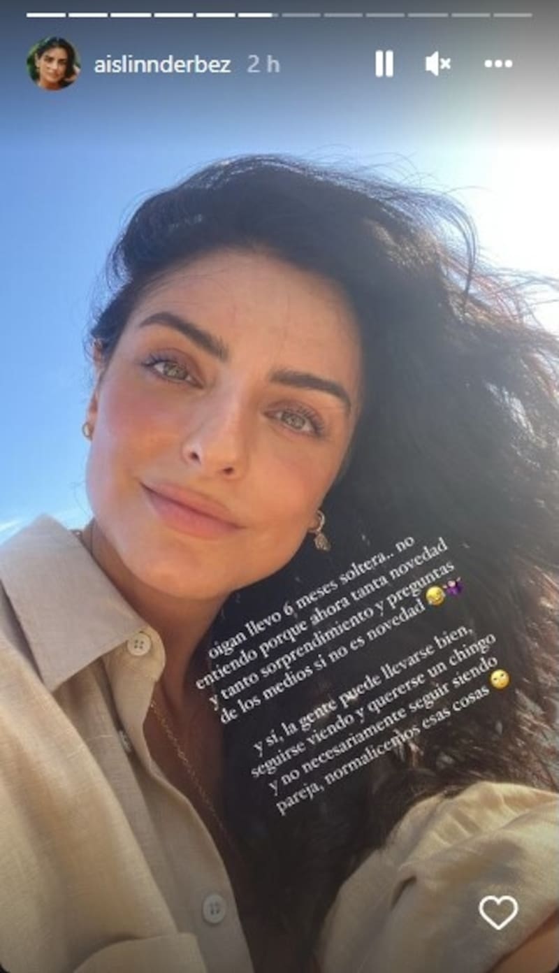 Aislinn Derbez afima que está soltera desde que comenzó 2022 - Créditos: Instagram