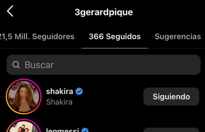 Shakira y Piqué se vuelven a seguir - Créditos: Instagram