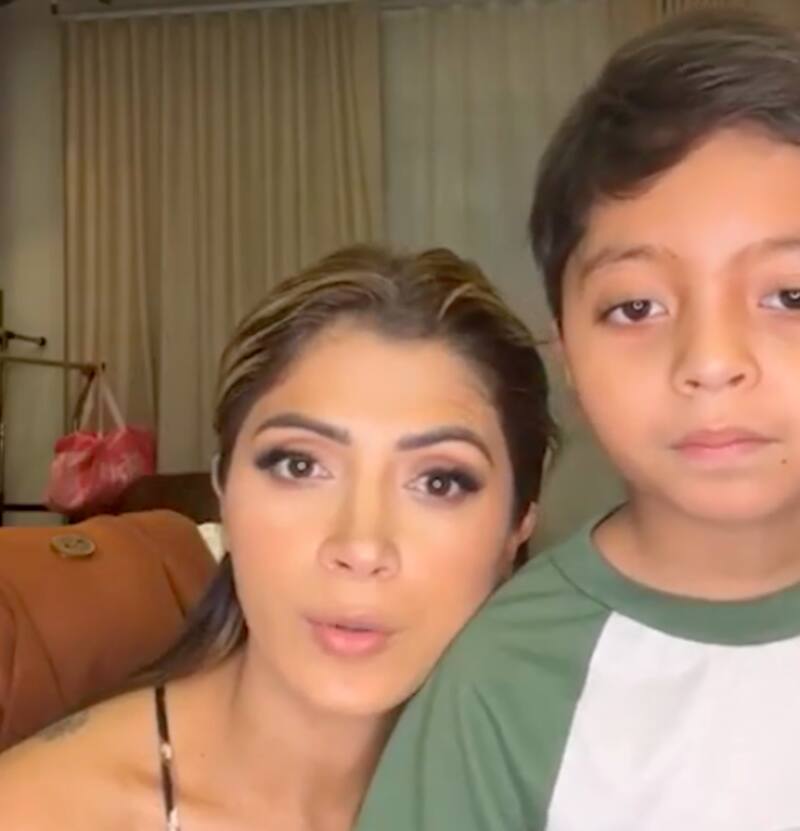 Hijo de Kimberly Flores le hizo pasar un susto. - Créditos: Instagram