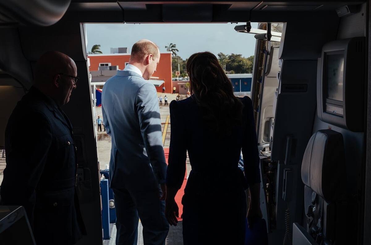 Kate y William aterrizan en Belice pese a las complicaciones