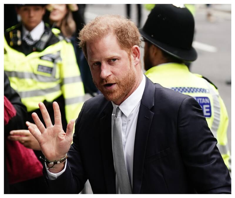 Príncipe Harry a su llegada al Tribunal Superior del Reino Unido el miércoles.