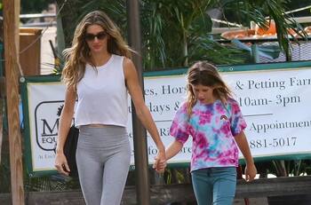 Gisele Bündchen se divierte con su hija en medio de su divorcio con Tom Brady