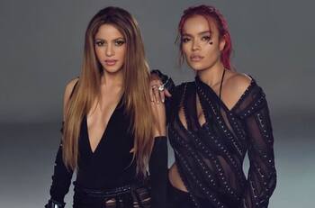 Shakira y Karol G lanzan mensajes como dardos en su primera canción juntas “TQG”