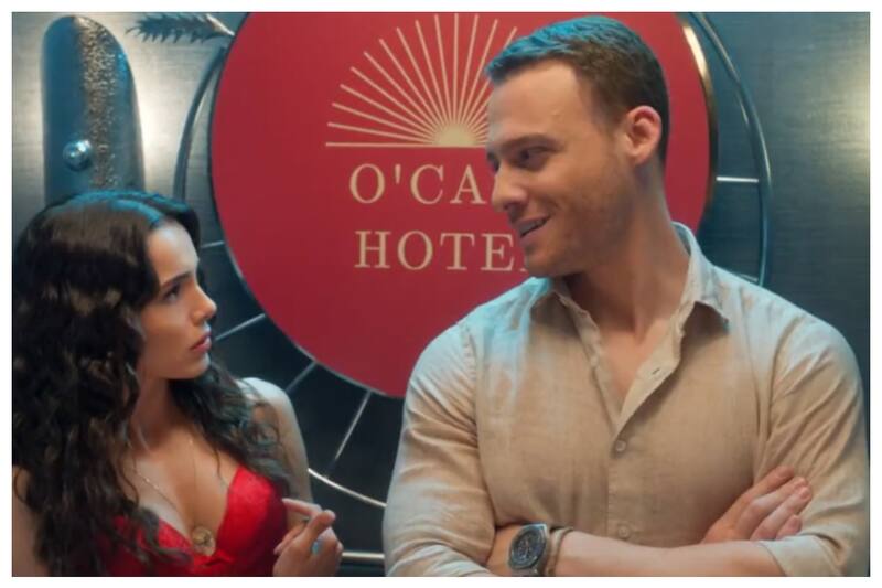 La primera vez que se ven Hafsanur Sancaktutan (Leyla) y Kerem Bürsin (Ateş) en la serie estrenada este jueves: Ya Çok Seversen (Te quiero mucho).