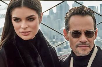 Marc Anthony y Nadia Ferreira instalan su compromiso de amor en la cumbre de Nueva York