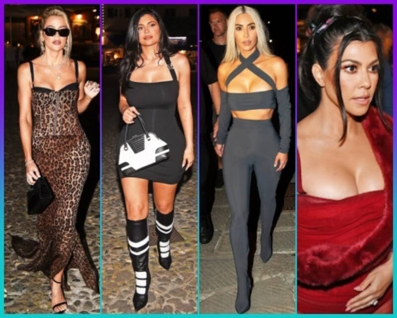 Así lucieron las Kardashian en la cena pre boda - Créditos: Especial
