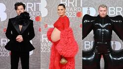 Brit Awards 2023; Los excéntricos looks de las celebridades en su paso por la alfombra roja