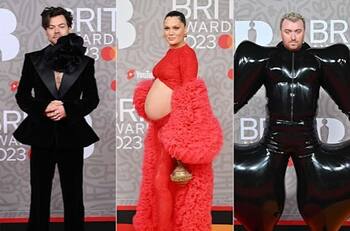 Brit Awards 2023; Los excéntricos looks de las celebridades en su paso por la alfombra roja