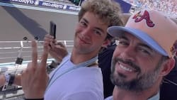William Levy y su clonado hijo disfrutan de la Formula 1 junto a famosa presentadora de televisión
