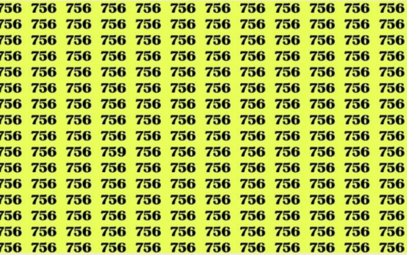 Tienes 12 segundos para encontrar el número diferente en la imagen.