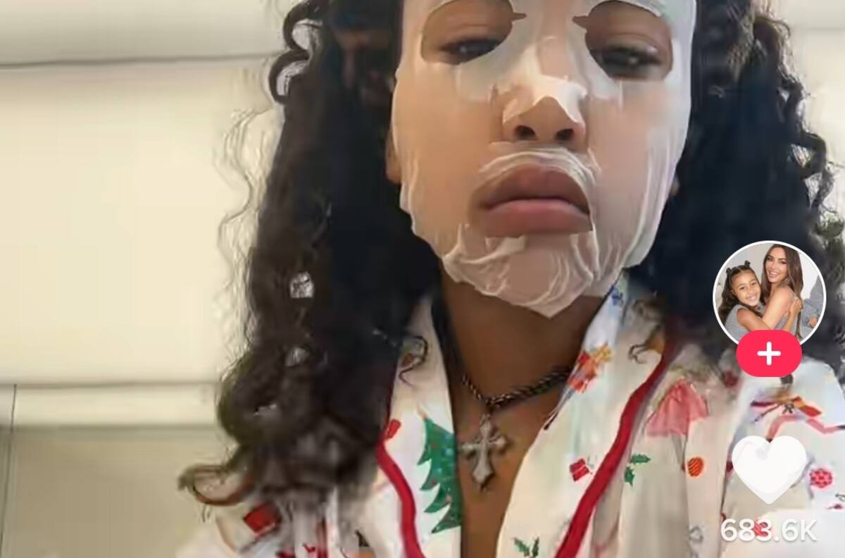 La rutina de skincare de North West