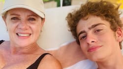 Hijo de Erika Buenfil incómodo con su madre por grabación en traje de baño