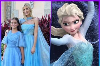 Ivanka Trump es comparada con Elsa de 'Frozen' por el atuendo que eligió para la boda de su hermana