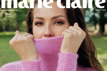Thalía protagoniza portada de revista usando lo último en moda de joyería
