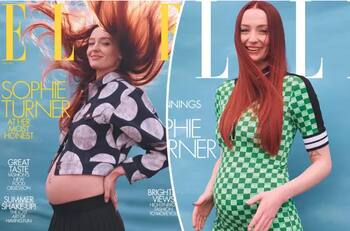 Sophie Turner posa embarazada para portada y habla como nunca de su faceta como mamá