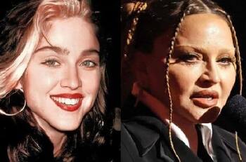 Irreconocible, desfigurada, extraña, aspecto de Madonna en los Grammys deja impactados a fans