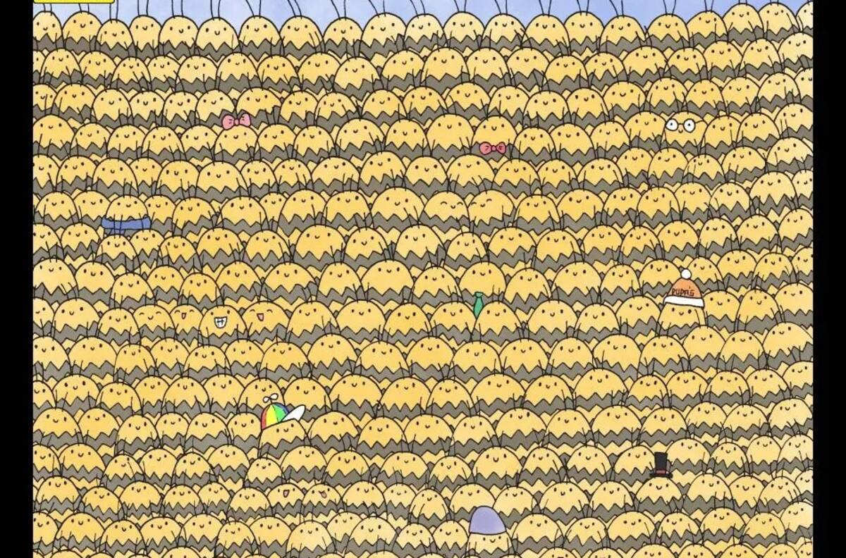 Reto visual: Encuentra a la abeja reina entre todas las trabajadoras