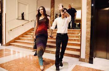 La exclusiva manera en que Nadia Ferreira y Marc Anthony van al cine