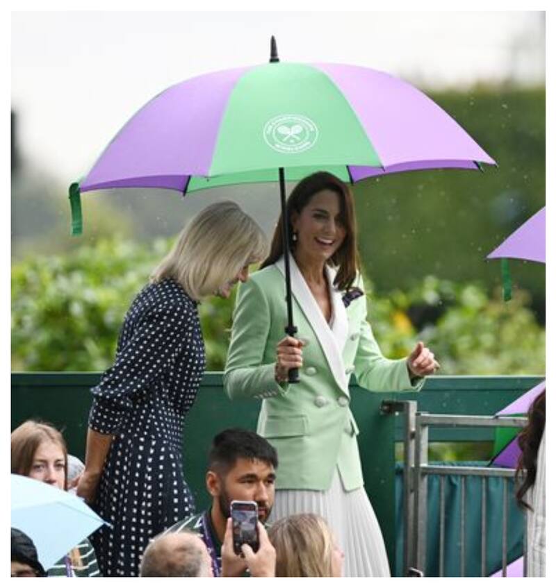 La princesa de Gales no pasó inadvertida en Wimbledon.