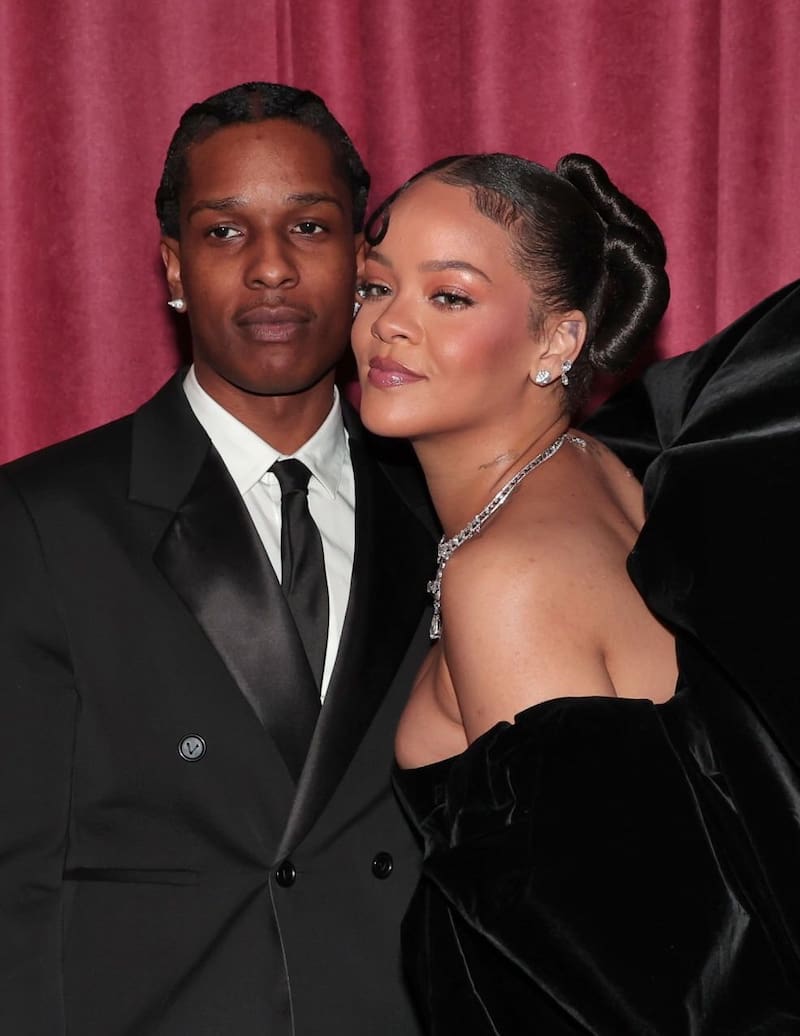 Rihanna acaparó las miradas en los Golden Globes - Créditos: Instagram