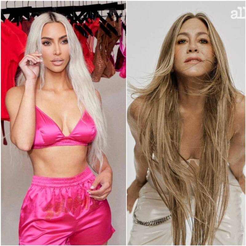 Jennifer Aniston acusada de copiarle el look a Kim Kardashian - Créditos: Instagram