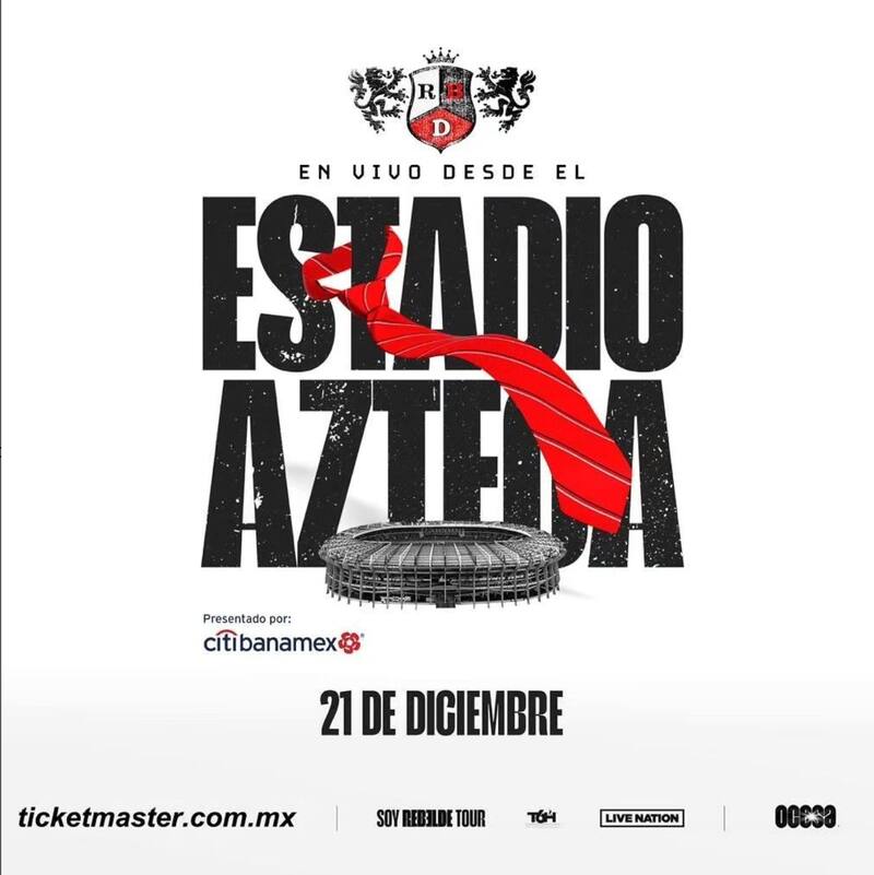 La agrupación confirma que concluirá su gira en el Estadio Azteca el 21 de diciembre.