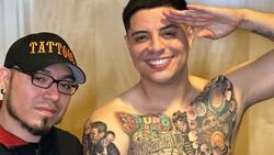 Líder de Grupo Firme muestra el resultado de cuatro nuevos tatuajes y es fuertemente criticado