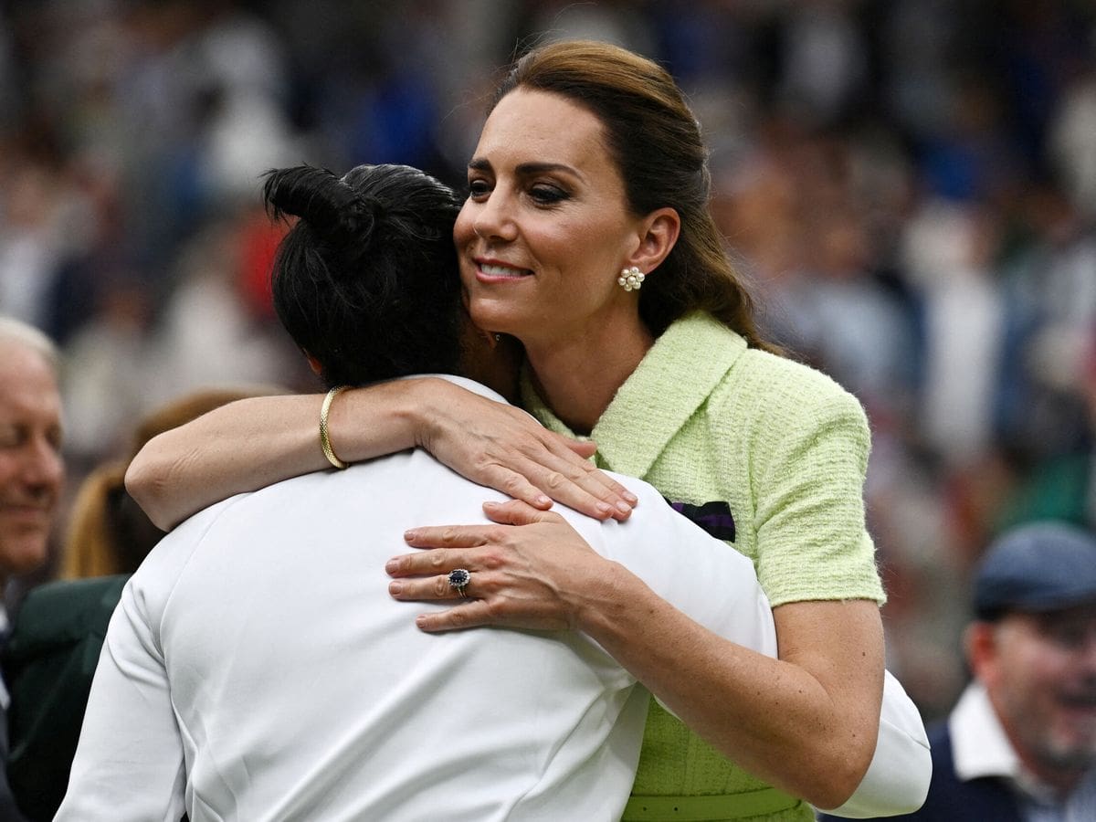 Kate Middleton fue protagonista en la final femenina de Wimbledon.