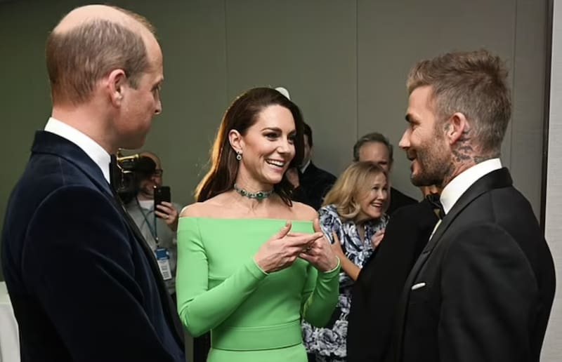 David Beckham reaparece con los príncipes William y Kate Middleton tras su escándalo en Qatar - Créditos: Instagram