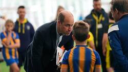 Príncipe William tuvo una animada conversación con el seleccionador de fútbol inglés