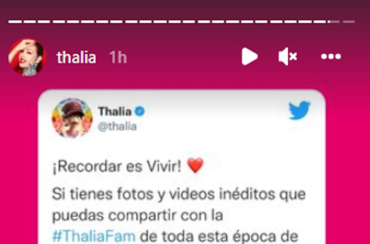 La dinámica que Thalía lanzó a sus fans en el 25 aniversario de uno de sus célebres discos