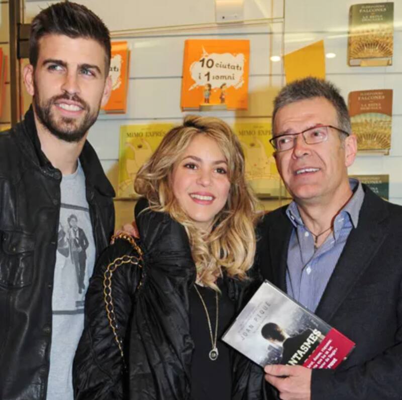 Shakira junto a su exsuegro, Joan Piqué. - Créditos: TV3