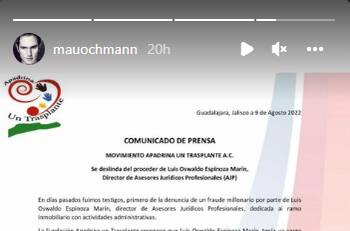 Mauricio Ochmann se deslinda del fraude millonario de reconocida inmobiliaria de México