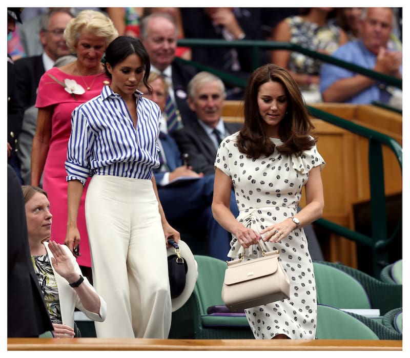 Kate Middleton y Meghan Markle en Wimbledon.