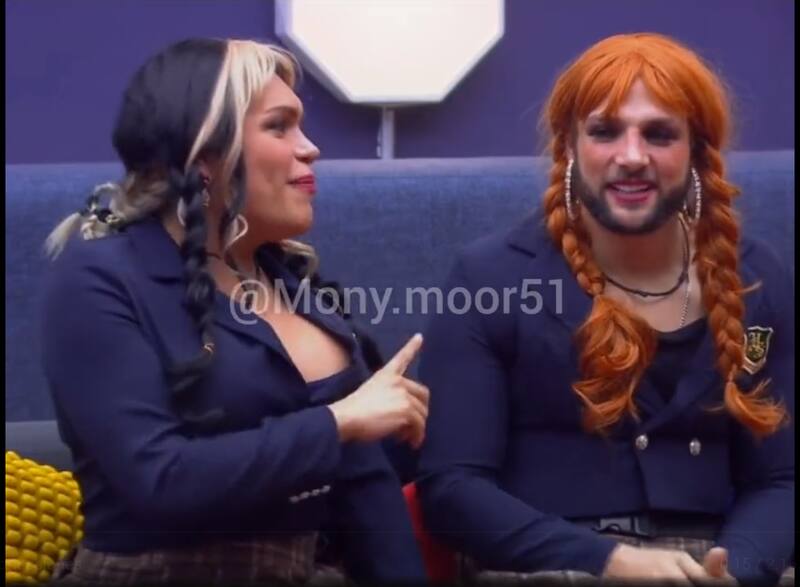 Los dos participantes imitaron a Belinda, con disfrazas y todo lo necesario.