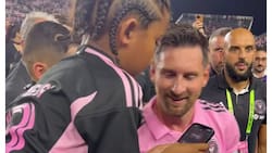 El hijo de Kim Kardashian tuvo el mejor día de su vida en el debut de Messi en Miami