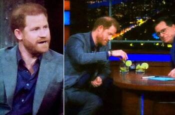 Harry bebe tequila en su última entrevista para promocionar el libro de memorias